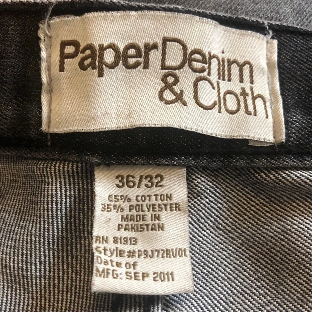 Paper Denim & Cloth Straight Leg Denim Jeans‎ Size 38
